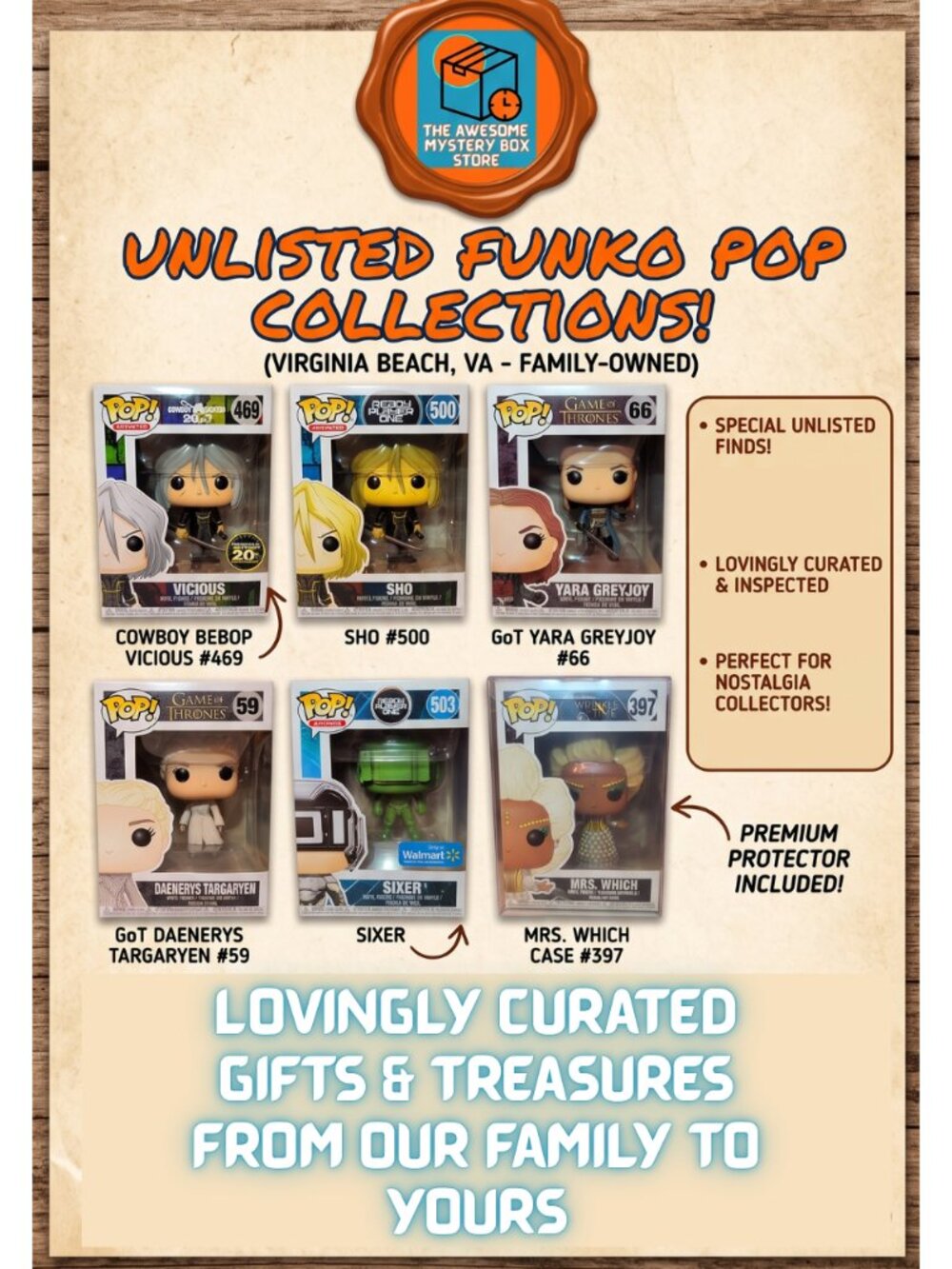 Unlisted Funkos
